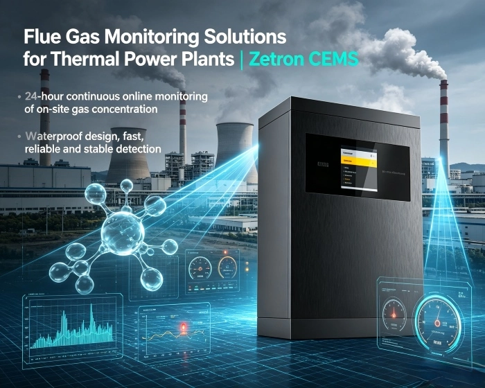 โซลูชันการตรวจสอบก๊าซไอเสียสำหรับโรงไฟฟ้าพลังความร้อน | Zetron CEMS ตั้งแต่การตรวจสอบกระบวนการไปจนถึงการปฏิบัติตามข้อกำหนดการปล่อยก๊าซที่ปลายท่อ