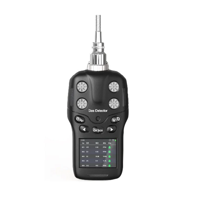 เครื่องตรวจจับก๊าซแบบพกพา 4-in-1