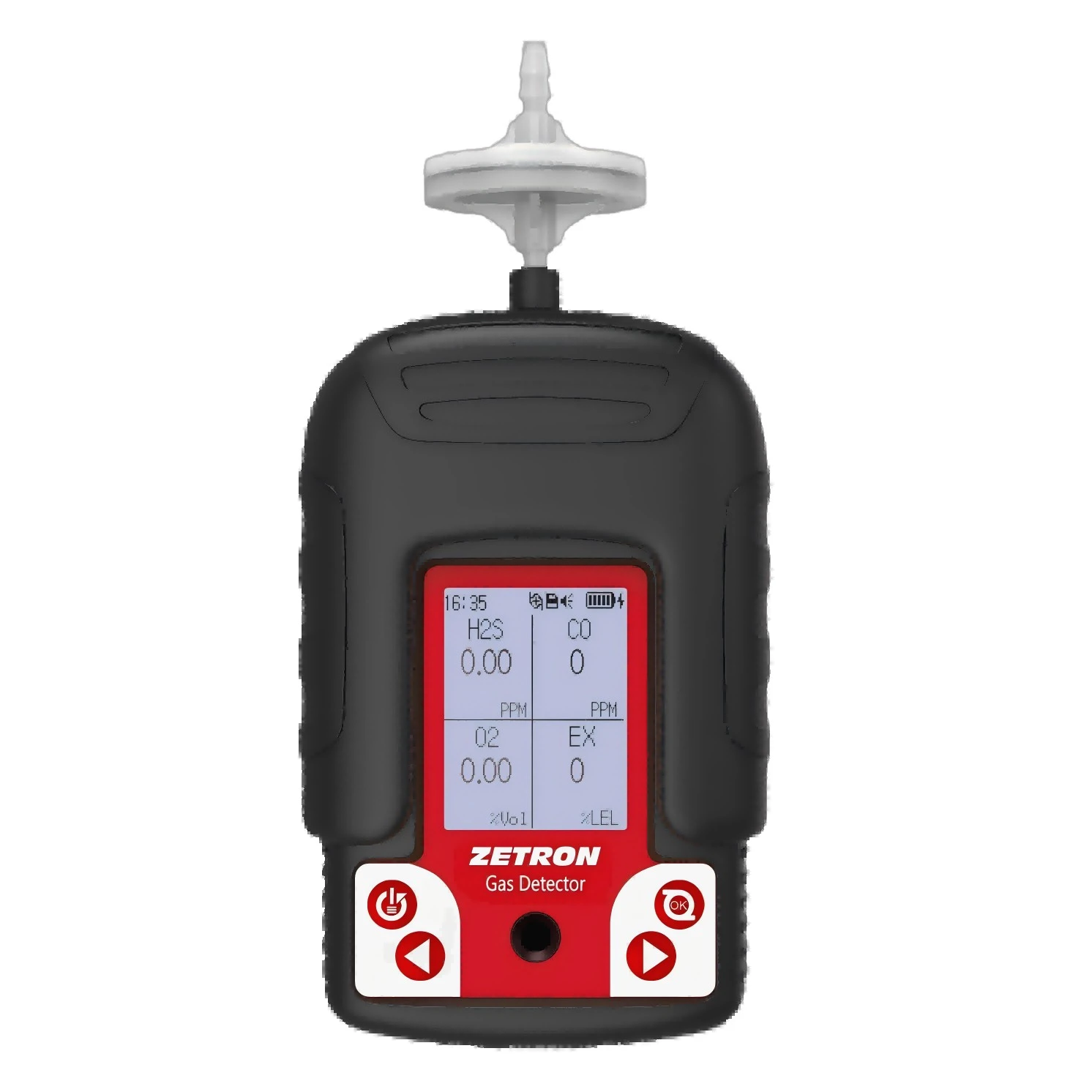 เครื่องตรวจจับก๊าซ 4-In-One แบบพกพา
